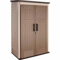 Outdoor Structures & Storage Shop 11 Rubbermaid 1887157 Large Vertical Storage Shed 31"L x 52"W x 81"H