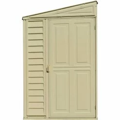 SideMate Vinyl Outdoor Storage Shed 06625, 3'11"W X 7'10"D X 6'1"H, Includes Foundation -Outdoor Structures & Storage Shop 269542 2