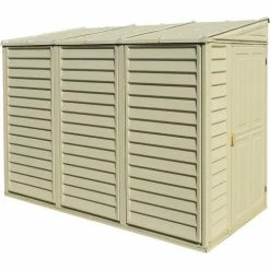 SideMate Vinyl Outdoor Storage Shed 06625, 3'11"W X 7'10"D X 6'1"H, Includes Foundation -Outdoor Structures & Storage Shop 269542 4