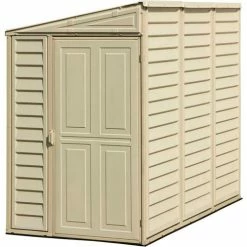 SideMate Vinyl Outdoor Storage Shed 06625, 3'11"W X 7'10"D X 6'1"H, Includes Foundation -Outdoor Structures & Storage Shop 269542 6