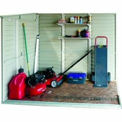 SideMate Vinyl Outdoor Storage Shed 06625, 3'11"W X 7'10"D X 6'1"H, Includes Foundation -Outdoor Structures & Storage Shop 269542 7