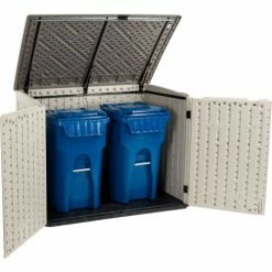 Suncast® Stow-Away Horizontal Shed, 70-1/2"W x 44-1/2"D x 52"H, 70 Cu. Ft. -Outdoor Structures & Storage Shop 298462 02