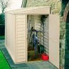 SideMate Vinyl Outdoor Storage Shed 06625, 3'11"W X 7'10"D X 6'1"H, Includes Foundation -Outdoor Structures & Storage Shop 30362216