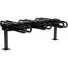 Vestil Ground Flange Mount Bike Rack, 6 Bike, Black Powder-Coat -Outdoor Structures & Storage Shop 30704307