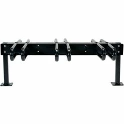 Vestil Ground Flange Mount Bike Rack, 6 Bike, Black Powder-Coat -Outdoor Structures & Storage Shop 436721 3