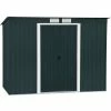 DuraMax Pent Roof Galvanized Steel Storage Shed 50651 8-5/8'W x 4-1/16'D x 5-15/16'H -Outdoor Structures & Storage Shop 50651 front