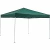 Global Industrial Portable Pop Up Canopy, Straight-Leg, 10'L x 10'W x 10'1"H, Green -Outdoor Structures & Storage Shop 602191GN