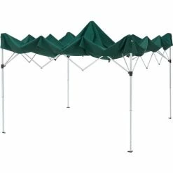 Global Industrial Portable Pop Up Canopy, Straight-Leg, 10'L x 10'W x 10'1"H, Green -Outdoor Structures & Storage Shop 602191GN 03