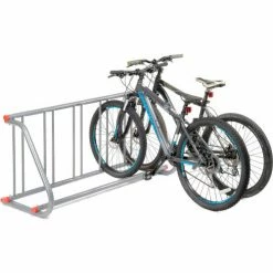 Global Industrial Single-Sided Grid Bike Rack, 5-Bike Capacity, Powder Coated Steel