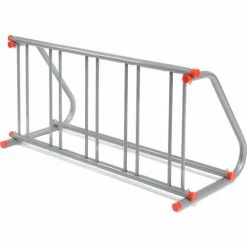 Global Industrial Single-Sided Grid Bike Rack, 5-Bike Capacity, Powder Coated Steel -Outdoor Structures & Storage Shop 652770 03