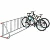 Global Industrial Single-Sided Grid Bike Rack, 9-Bike Capacity, Powder Coated Steel