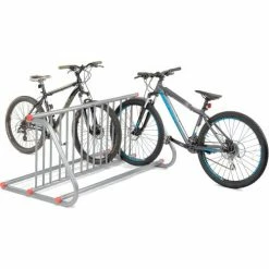Global Industrial Double-Sided Grid Bike Rack, 10-Bike Capacity, Powder Coated Steel