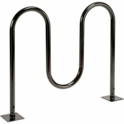 Global Industrial Wave Bike Rack, 5-Bike Capacity, Flange Mount, Black
