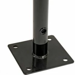 Global Industrial Wave Bike Rack, 5-Bike Capacity, Flange Mount, Black -Outdoor Structures & Storage Shop 652777MBK 05