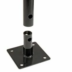 Global Industrial Wave Bike Rack, 5-Bike Capacity, Flange Mount, Black -Outdoor Structures & Storage Shop 652777MBK 06