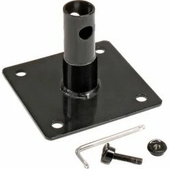 Global Industrial Wave Bike Rack, 5-Bike Capacity, Flange Mount, Black -Outdoor Structures & Storage Shop 652777MBK 07