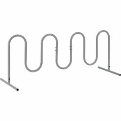 Global Industrial™ Wave Bike Rack, 9-Bike Capacity, Free Standing, Gray