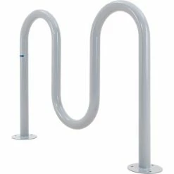 Global Industrial Deluxe Wave Bike Rack, 5-Bike Capacity, Flange Mount, Gray 12 Global Industrial Deluxe Wave Bike Rack, 5-Bike Capacity, Flange Mount, Gray -Outdoor Structures & Storage Shop 670352GY 02