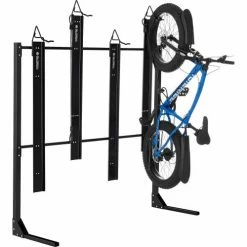 Global Industrial™ Indoor Vertical Bike Rack Frame, 4 Bike Capacity, Black -Outdoor Structures & Storage Shop 670508 02