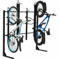 Global Industrial™ Indoor Vertical Bike Rack Frame, 4 Bike Capacity, Black -Outdoor Structures & Storage Shop 670508 03
