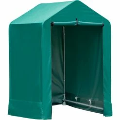 ShelterLogic Shed-in-a-box, Garden Shed 4'L x 4'W x 6'H, Green