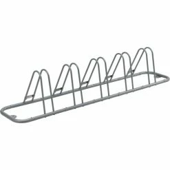 Global Industrial Single-Sided Adjustable Bicycle Parking Rack, 5-Bike Capacity -Outdoor Structures & Storage Shop 708150 02