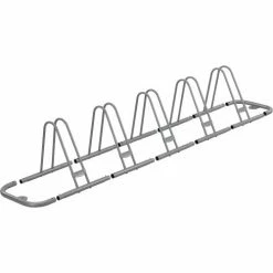 Global Industrial Single-Sided Adjustable Bicycle Parking Rack, 5-Bike Capacity -Outdoor Structures & Storage Shop 708150 03