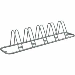 Global Industrial Single-Sided Adjustable Bicycle Parking Rack, 5-Bike Capacity -Outdoor Structures & Storage Shop 708150 09