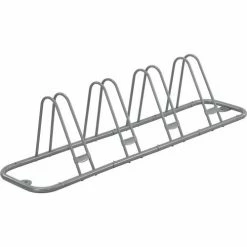 Global Industrial Single-Sided Adjustable Bicycle Parking Rack, 5-Bike Capacity -Outdoor Structures & Storage Shop 708150 10