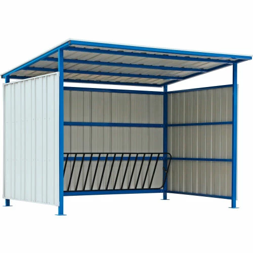 Global Industrial Outdoor Bike Storage Shelter, 16 Bike Capacity, 120"L x 95-1/2"W x 90-1/16"H 2 Global Industrial Outdoor Bike Storage Shelter, 16 Bike Capacity, 120"L x 95-1/2"W x 90-1/16"H