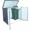 DuraMax Trash Bin Galvanized Steel Storage Shed Car Shelter 74051 5-1/16'W x 3-1/8'D x 4-5/16'H -Outdoor Structures & Storage Shop 74051