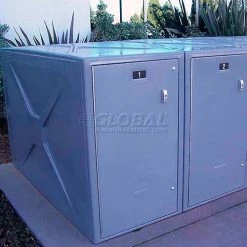 American Bicycle Security Bike Locker Option-Locker Number Plate, Standard On 350 Series Locker