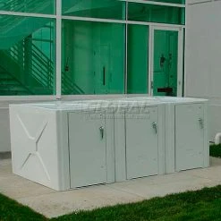 American Bicycle Security Bike Locker Option-Interior Diagonal Walls For Model 302 Lockers