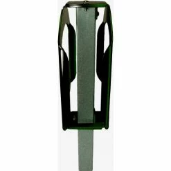 Frost Products Bike Stop Double Ring Bike Rack, Gray/Black -Outdoor Structures & Storage Shop Frost code 2070 black side