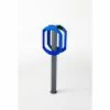 Frost Products Bike Stop Double Ring Bike Rack, Gray/Blue