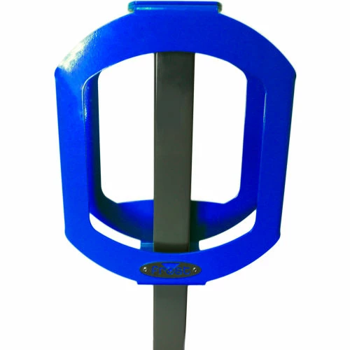 Frost Products Bike Stop Double Ring Bike Rack, Gray/Blue 4 Frost Products Bike Stop Double Ring Bike Rack, Gray/Blue - Image 2