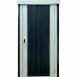 Hanover HANPATSHD-GW Galvanized Steel Shed, 31-7/8"L x 38-3/5"W x 70-7/8"H, Dark Gray/White 10 Hanover HANPATSHD-GW Galvanized Steel Shed, 31-7/8"L x 38-3/5"W x 70-7/8"H, Dark Gray/White -Outdoor Structures & Storage Shop HANPATSHDGW 7