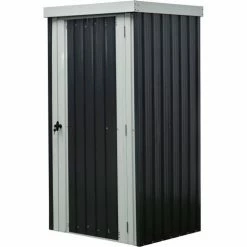 Hanover HANPATSHD-GW Galvanized Steel Shed, 31-7/8"L x 38-3/5"W x 70-7/8"H, Dark Gray/White 11 Hanover HANPATSHD-GW Galvanized Steel Shed, 31-7/8"L x 38-3/5"W x 70-7/8"H, Dark Gray/White -Outdoor Structures & Storage Shop HANPATSHDGW 8