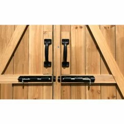 Hanover Wooden Storage Shed, 52-4/5" x 19-1/5" x 58-2/5" Natural -Outdoor Structures & Storage Shop HANWS0101 NAT 5