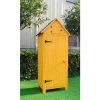 Hanover Wooden Storage Shed, 30" x 20-2/5" x 69-3/5" Yellow -Outdoor Structures & Storage Shop HANWS0102 YEL 1