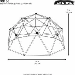Lifetime® Geo Dome Climber, Earthtone -Outdoor Structures & Storage Shop LT90136 17