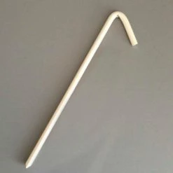 Monk Industries 10" Mini Tarp Hook Stake, Bright White