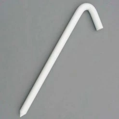 Monk Industries 12" Hook Stake, Bright White