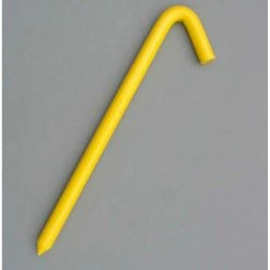 Monk Industries 12" Hook Stake, Yellow