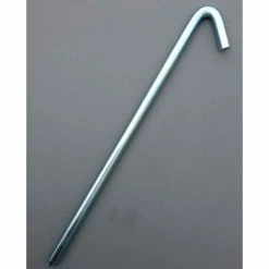 Monk Industries 18" Zinc Plated Hook Stake, Unpainted