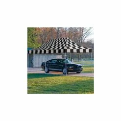 ShelterLogic 10x20 Popup Canopy - Checkered Flag Cover