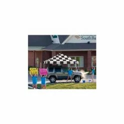ShelterLogic 12x12 Straight Leg Canopy - Checkered Flag Cover