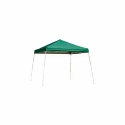 ShelterLogic 12x12 S L Popup Canopy - Green Cover w/Black Roller Bag