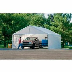 ShelterLogic, 26179, White Canopy Enclosure Kit FR Rated 18 ft. x 30 ft