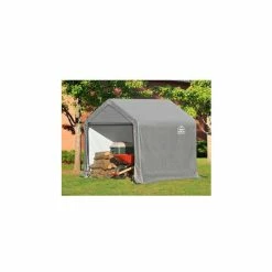 ShelterLogic, Shed-in-a-box, Canopy Storage Shed 6'L x 6'W x 6'H, Gray